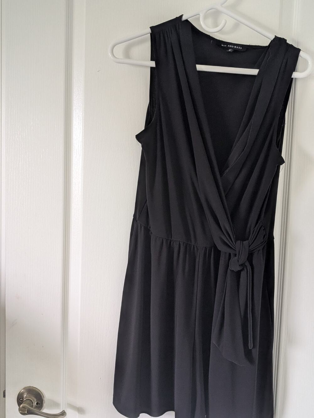 Nik and Nash Women's Black sleeveless Romper Medium